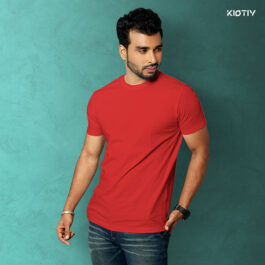 Red Solid Premium T-shirt
